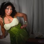 Luna in her Green Dress